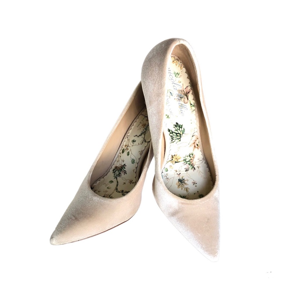 Nicola Bathie Antonio Melani Bonnie Heels Cream Velvet